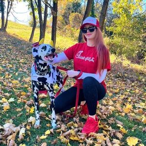 Chick-Fil-A Uniform & Dog Cow Costume